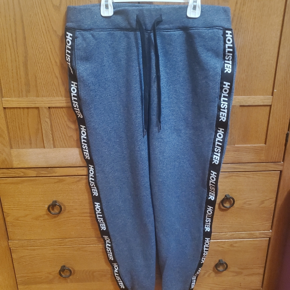 Hollister heathered blue joggers